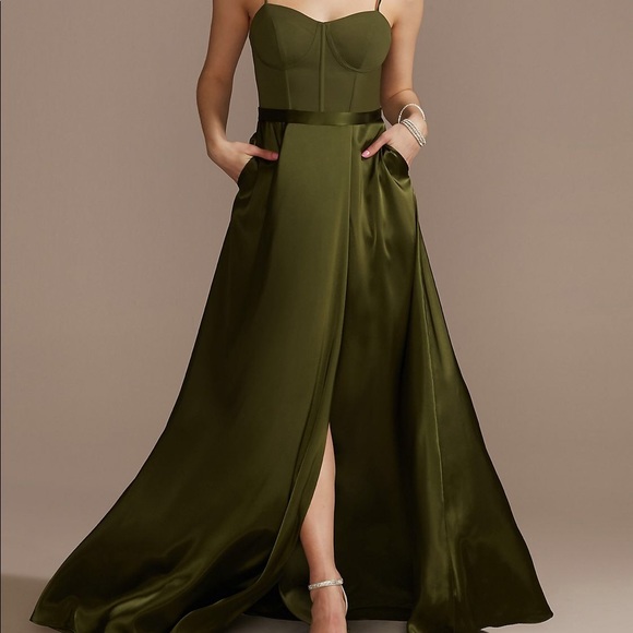 David's Bridal Dresses & Skirts - NEW!! Martini Olive size 8!!!